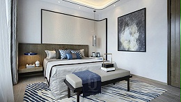 新中式风格卧室地毯定制