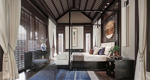 中式风格卧室地毯定制,卧室地毯,定制卧室地毯